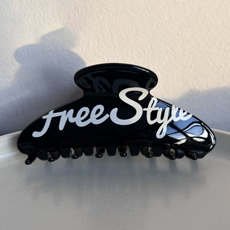 Letter Printed Daily Hair Claw Clip