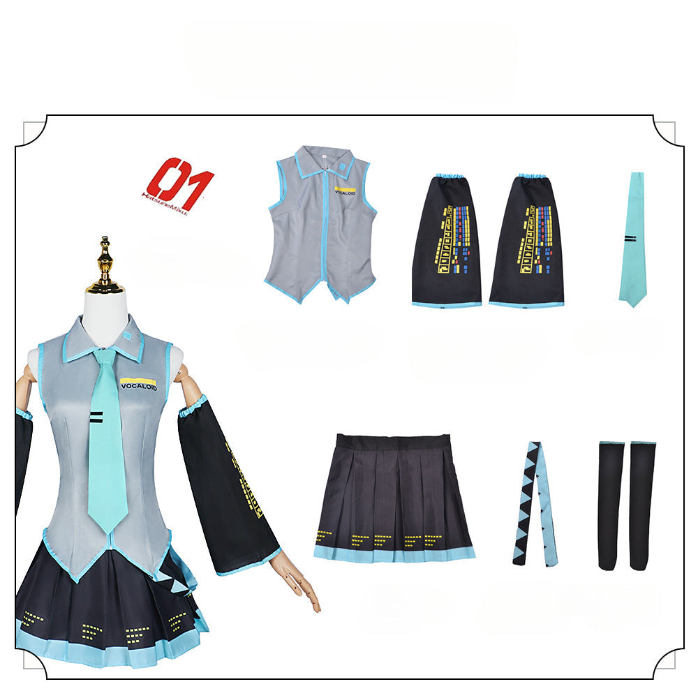 Hatsune Miku Cosplay Costume Anime Outfit Set | Virtual Idol 2D Cosplay