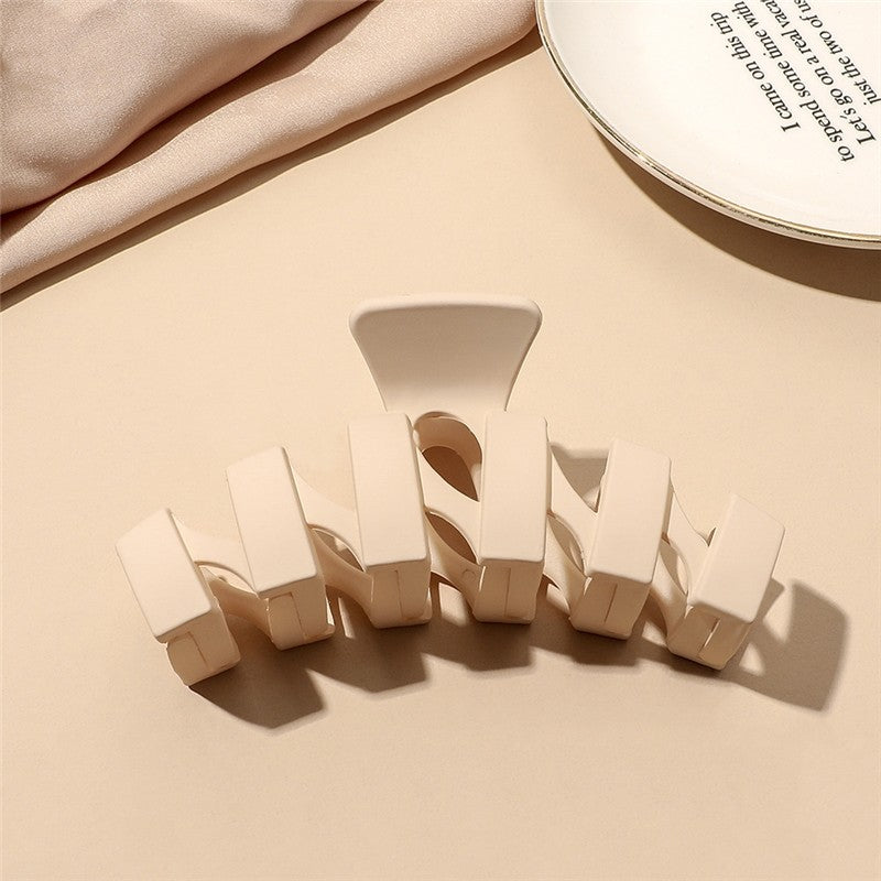 Fashion Solid Matte Hair Claw Clip