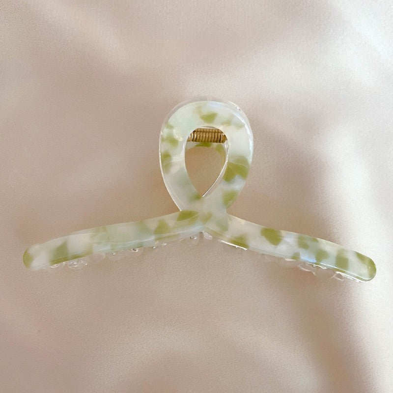 Acetate Marble Print Hair Claw Clip