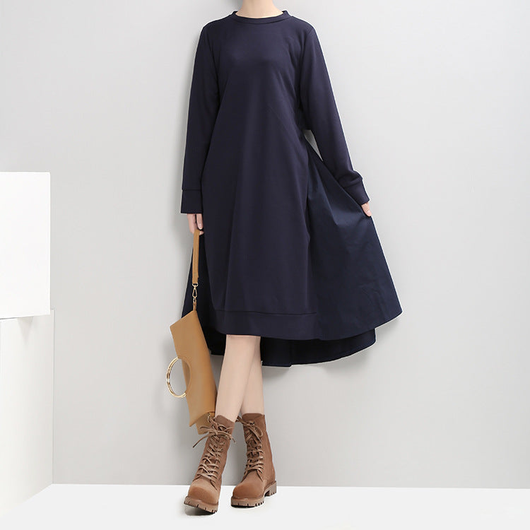 Back Designed Fall Black Dresses-Dresses-Black-One Size-Free Shipping at meselling99