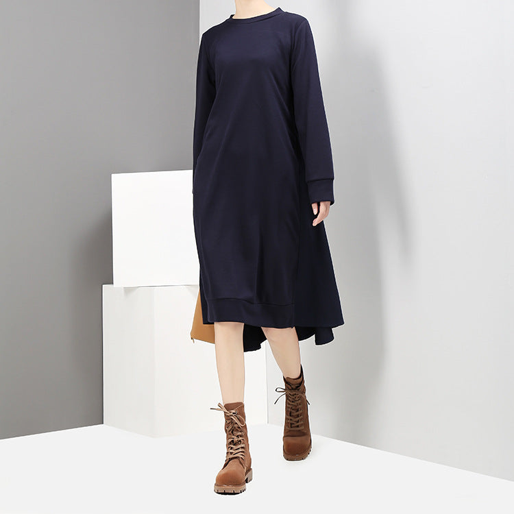 Back Designed Fall Black Dresses-Dresses-Black-One Size-Free Shipping at meselling99