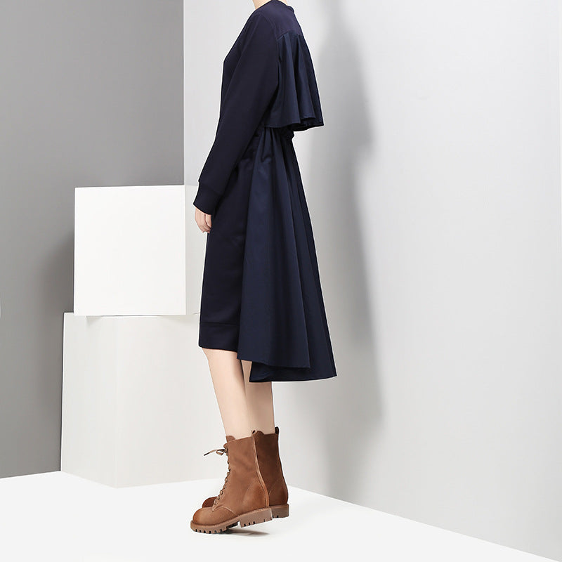 Back Designed Fall Black Dresses-Dresses-Black-One Size-Free Shipping at meselling99