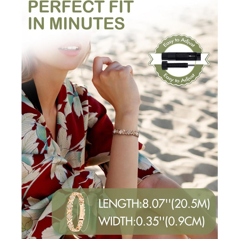 AuraHeal Magnetic Bracelet - Natural Relief, Timeless Elegance + 50% OFF