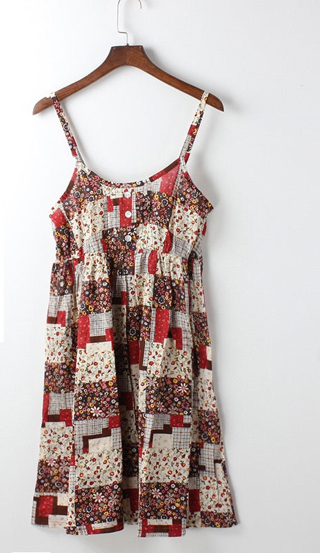 First Signs Of Spring Pocketed Patchwork Tunic