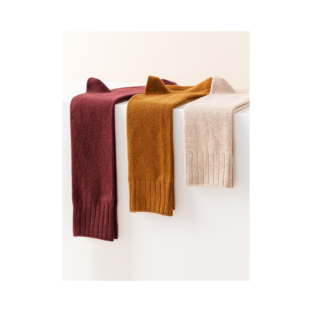 Casual Breathable Solid Color Mid-Calf Socks