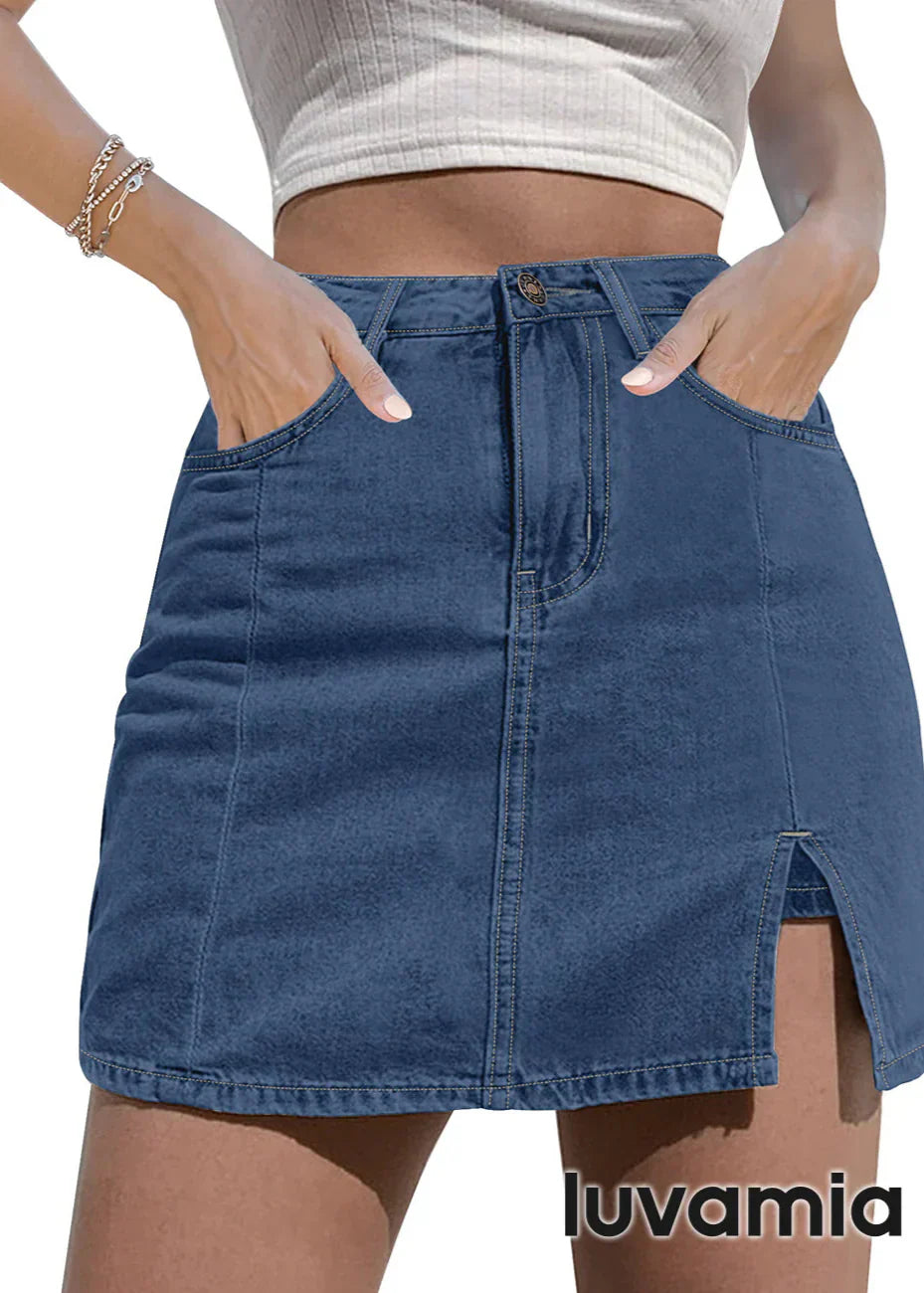 EffortlessChic Denim Skort + Own Every Moment, Confidently - 50% OFF