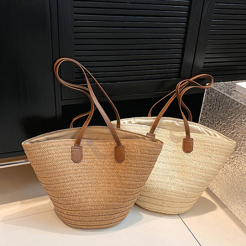 Luxury Designer Straw Tote Bag for Women