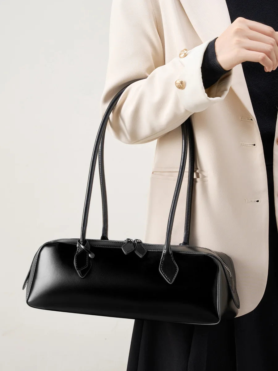 Luxury Vintage Genuine Leather Bag - Korean Design Shoulder Handbags