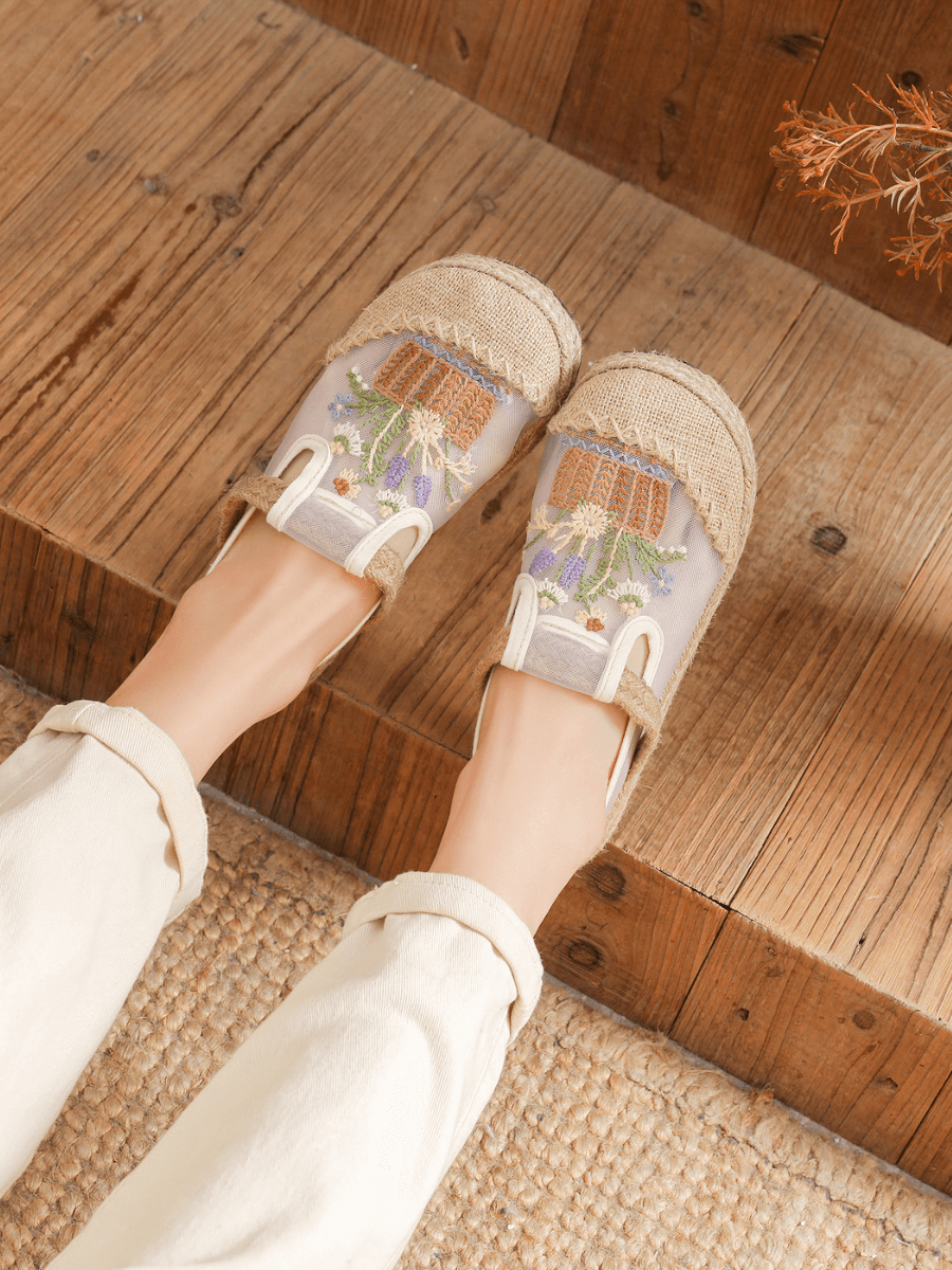 Garden Gala Embroidered Mesh Loafer