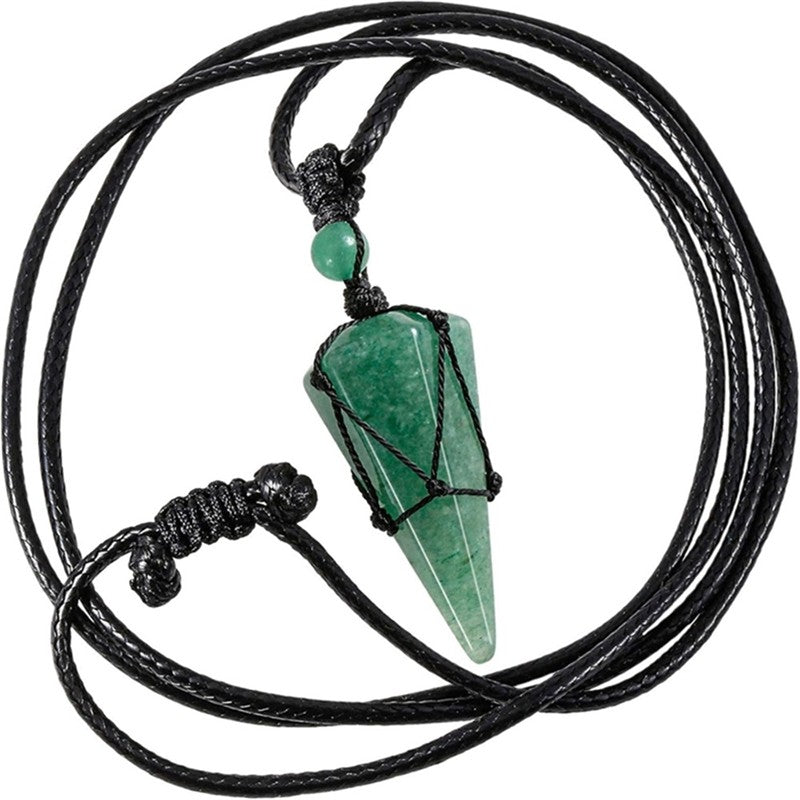 Hexagonal Mesh Pendant Necklace