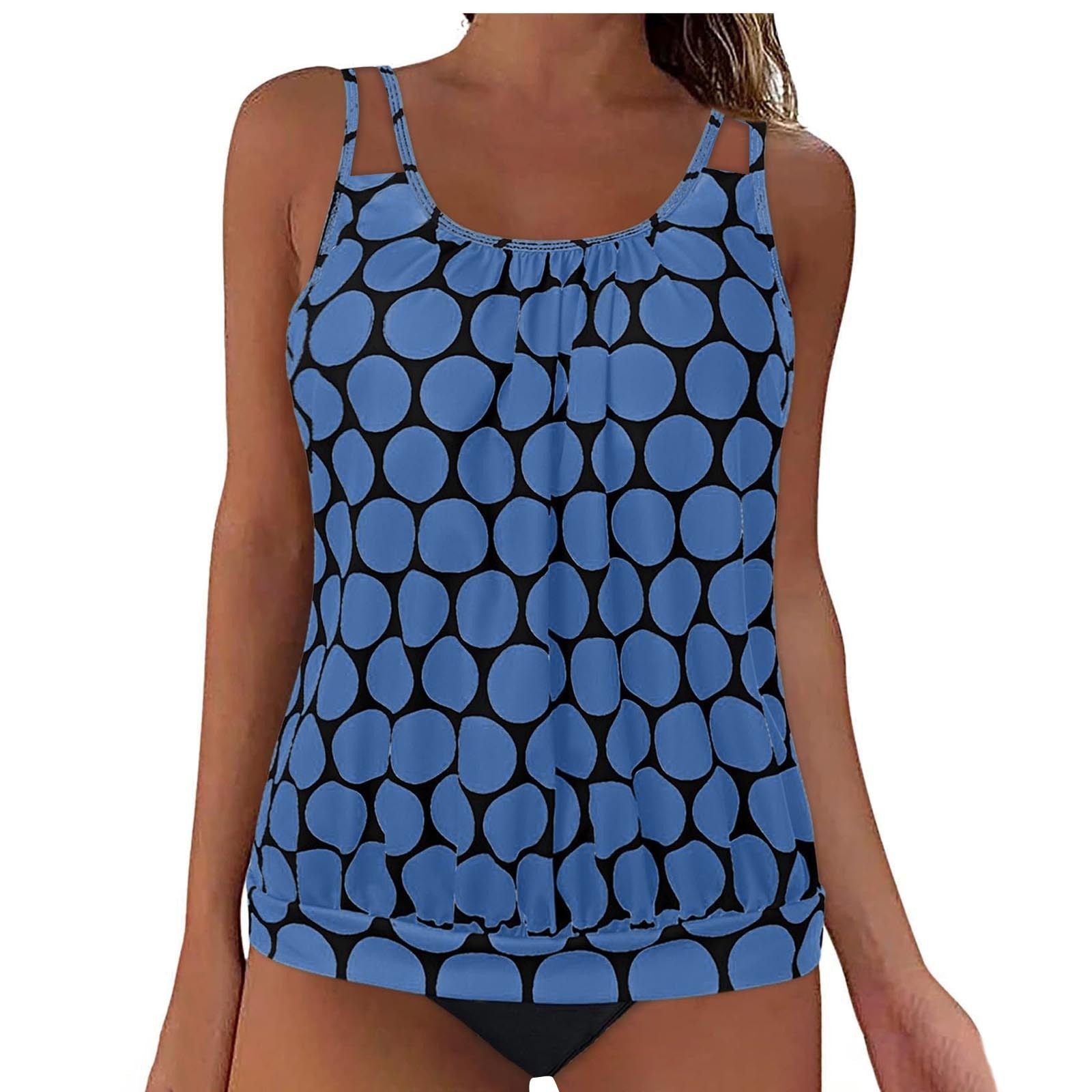 Women's Solid Color Tummy Control Swimsuit Set