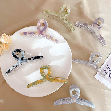 Fashion Marble Acetate Hair Claw Clip