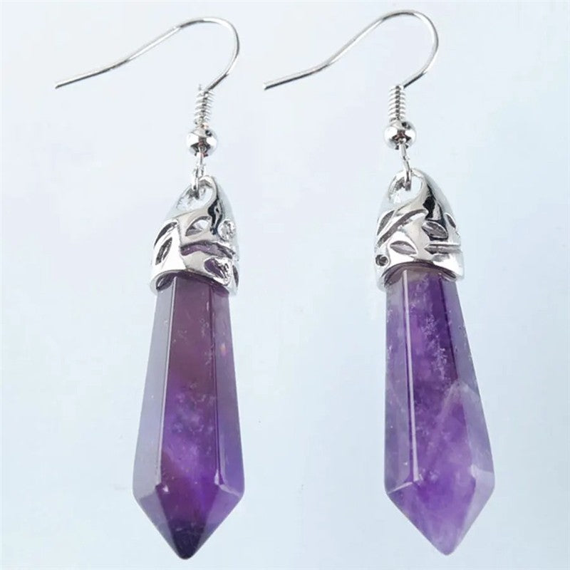 Hexagonal Stud Earrings Fashion