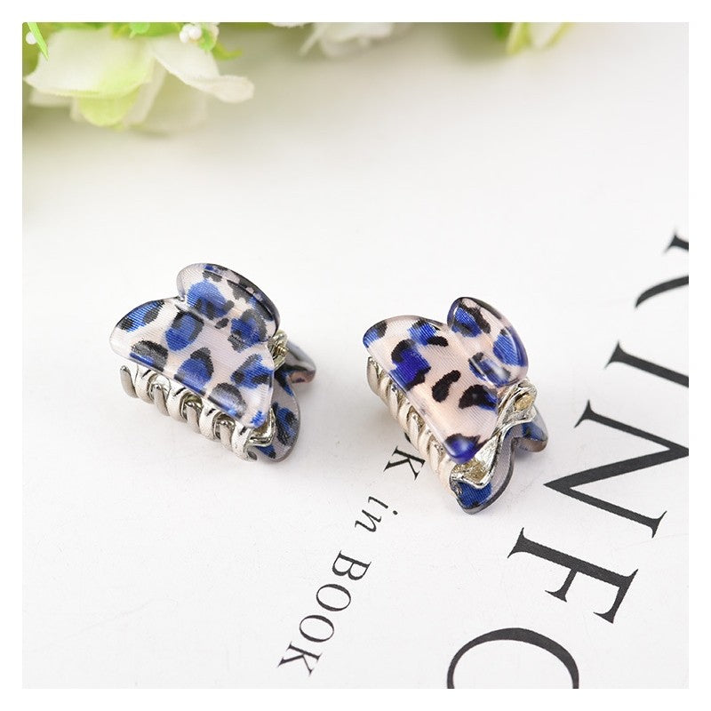 Mini Leopard Print Hair Claw Clip