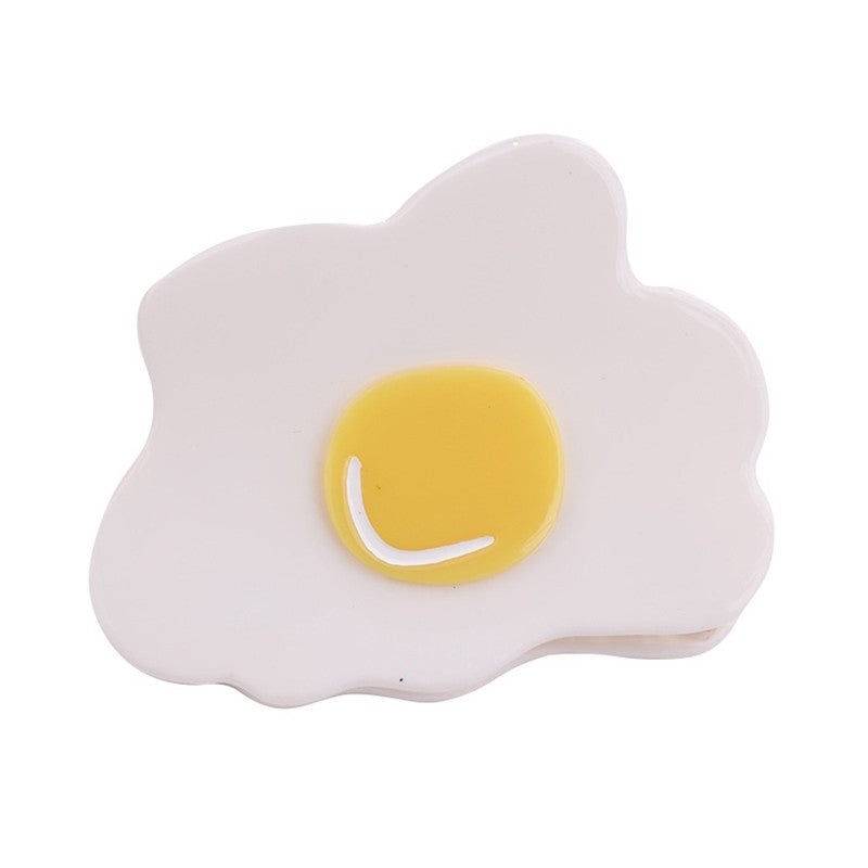 Creative Fried Egg Hair Claw Clip