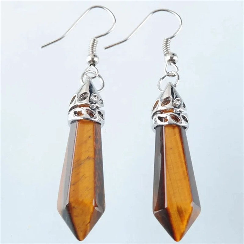 Hexagonal Stud Earrings Fashion