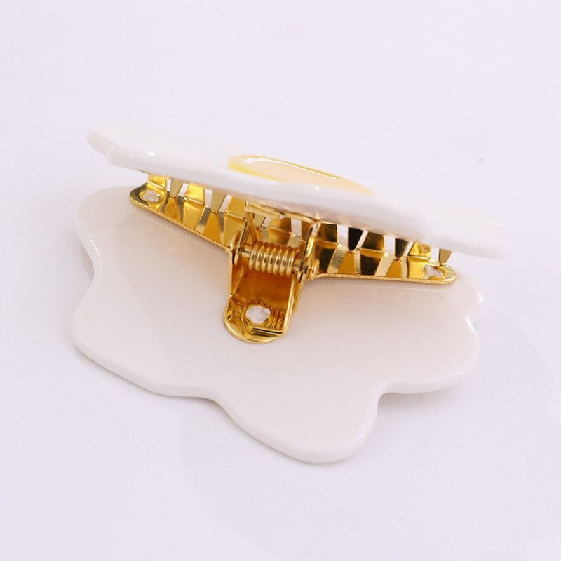 Creative Fried Egg Hair Claw Clip