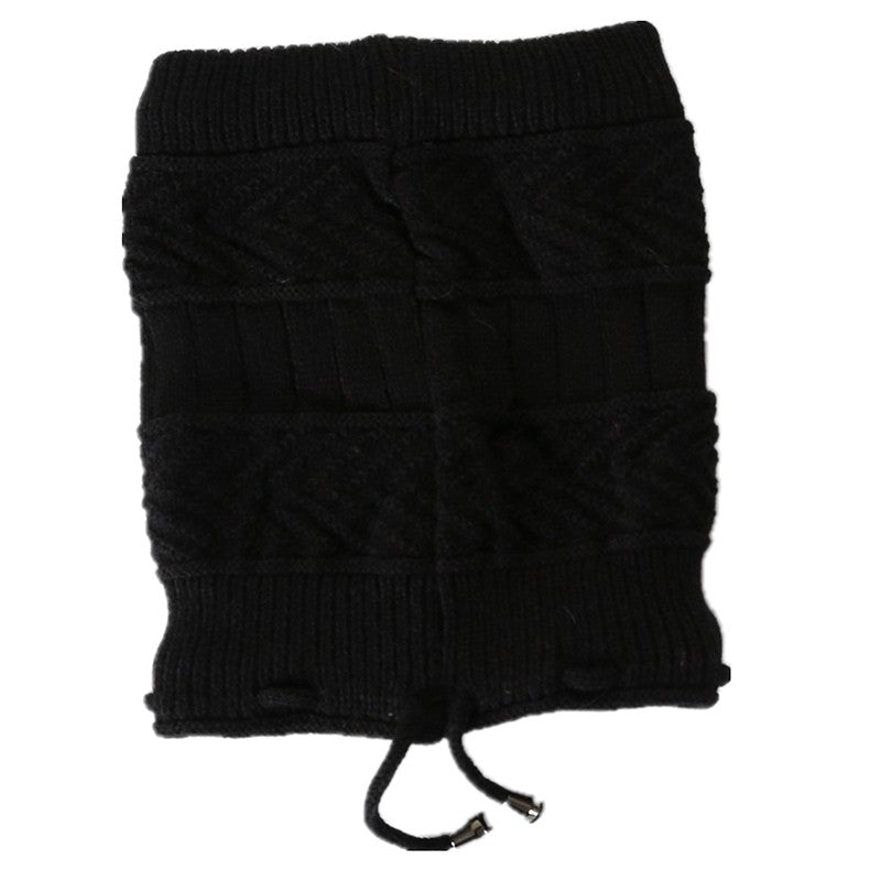 Dual Purpose Knitted Neck Warmer Beanie