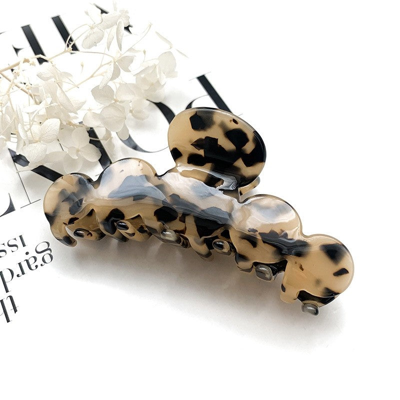 Colorful Marbled Hair Claw Clip