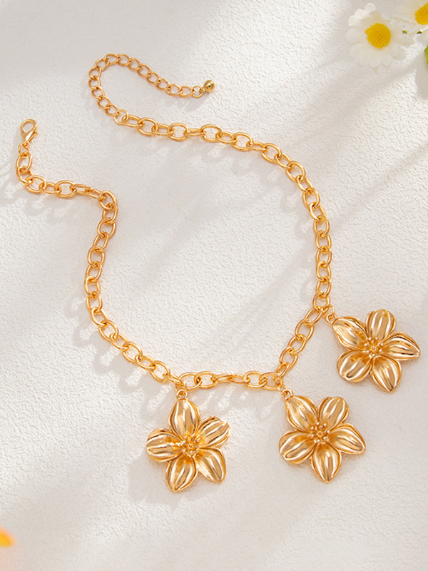 Flower Shape Necklaces Accessories