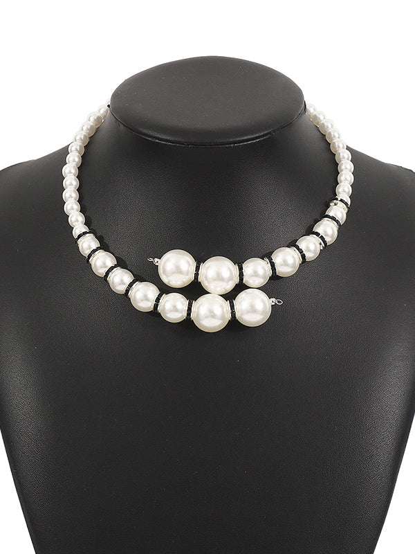 Contrast Color Geometric Necklaces Accessories