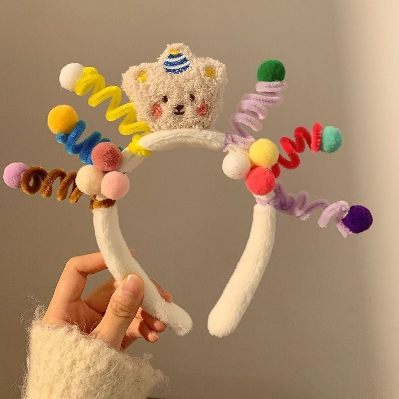 Funny Cute Cartoon Homewear Face Wash Headband Hair Band