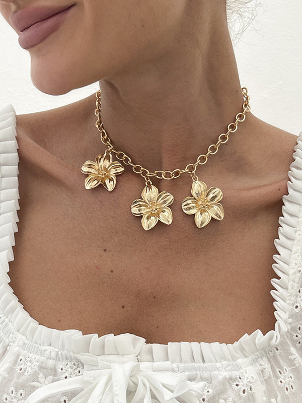 Flower Shape Necklaces Accessories