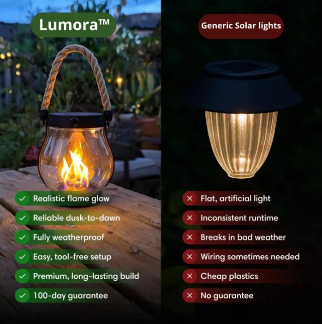 Lumora Eternal Flame Lanterns - Instant Backyard Elegance + 50% OFF