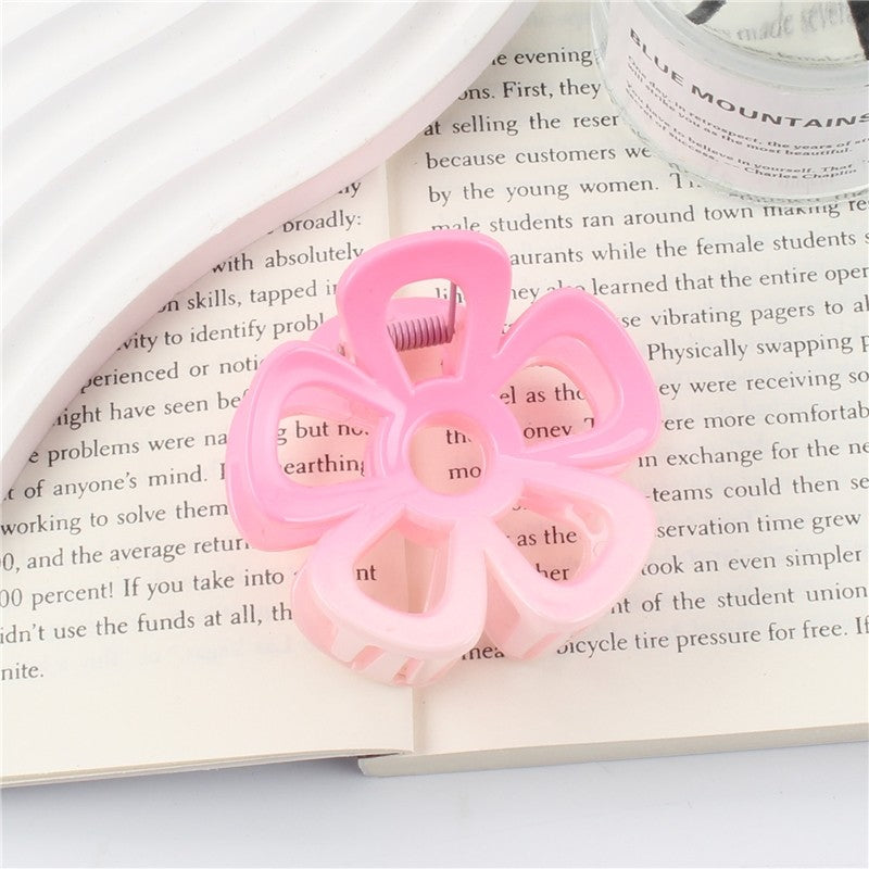 Candy Color Gradient Flowers Claw Clip