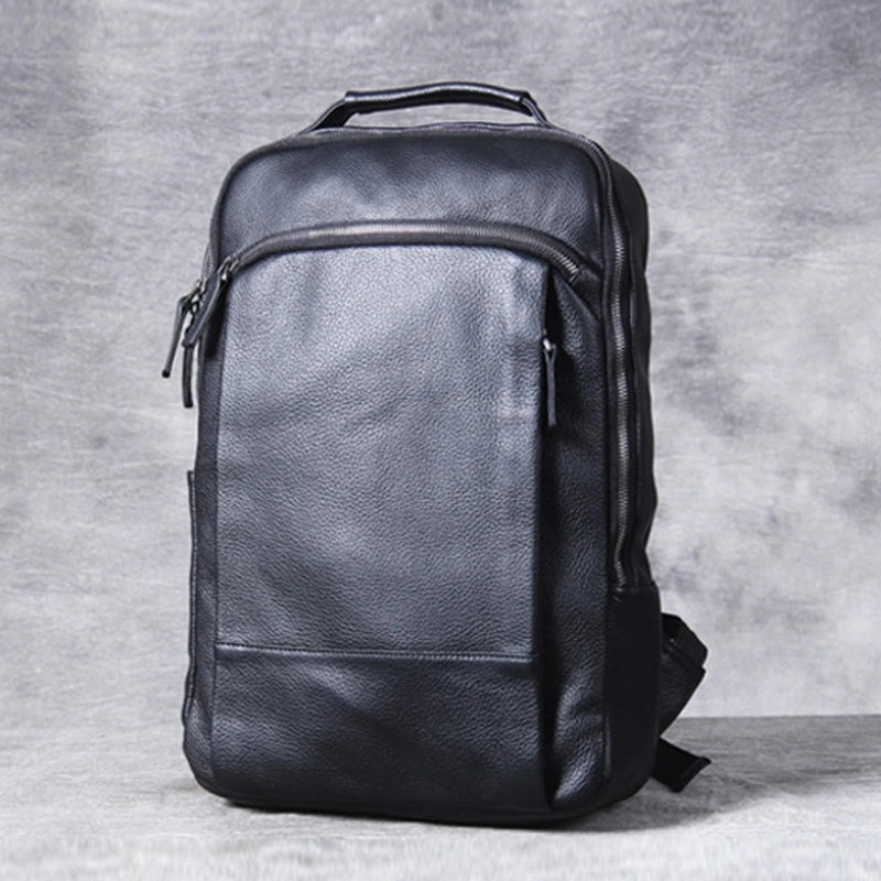 Vintage Crazy Horse Leather Men Backpack - Professional Daily Men’s Business Bag