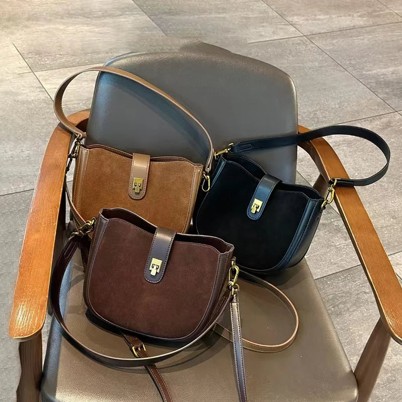 Women Cowhide Genuine Leather Shoulder Bag - Luxury Design Handbag