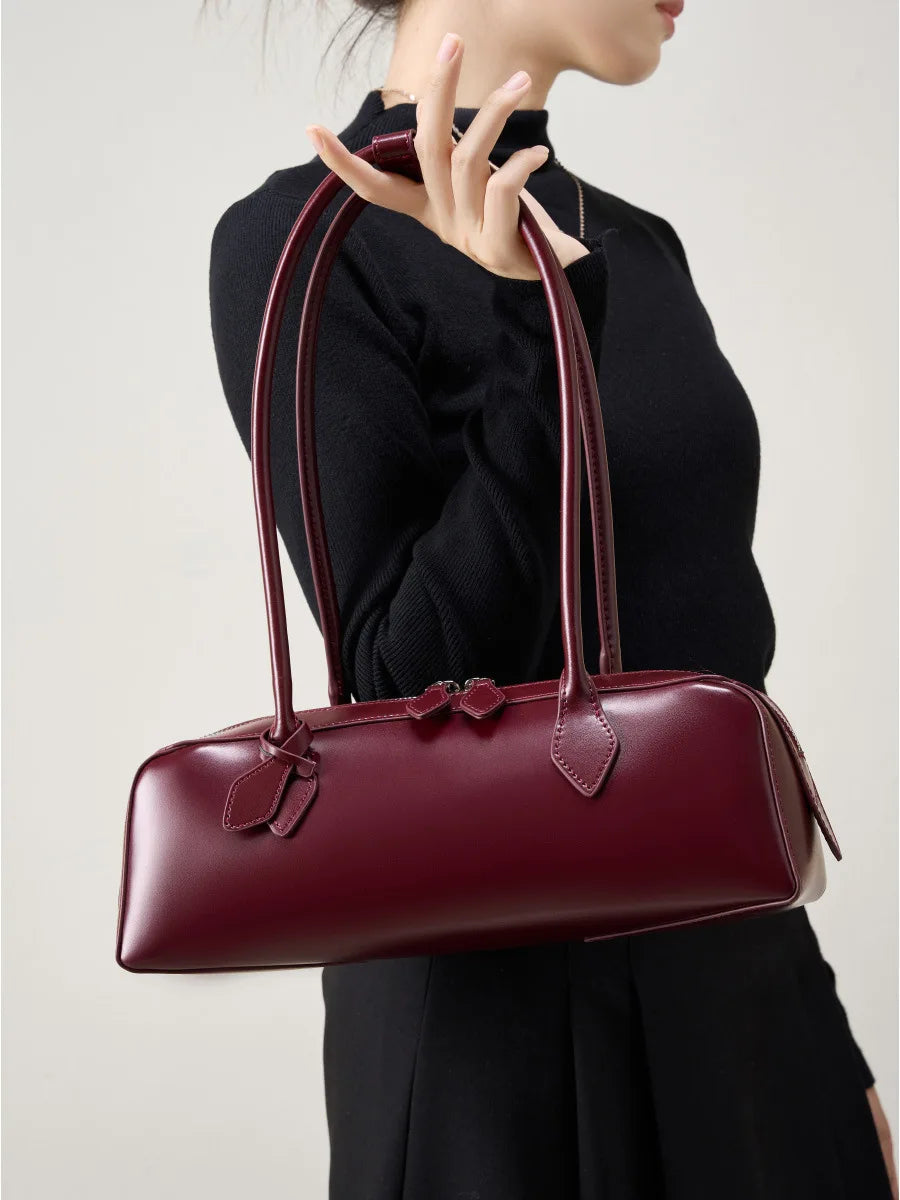 Luxury Vintage Genuine Leather Bag - Korean Design Shoulder Handbags