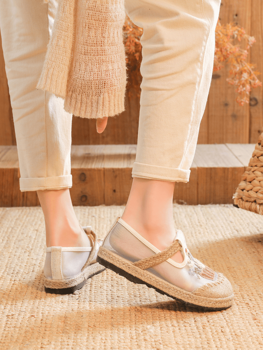 Garden Gala Embroidered Mesh Loafer