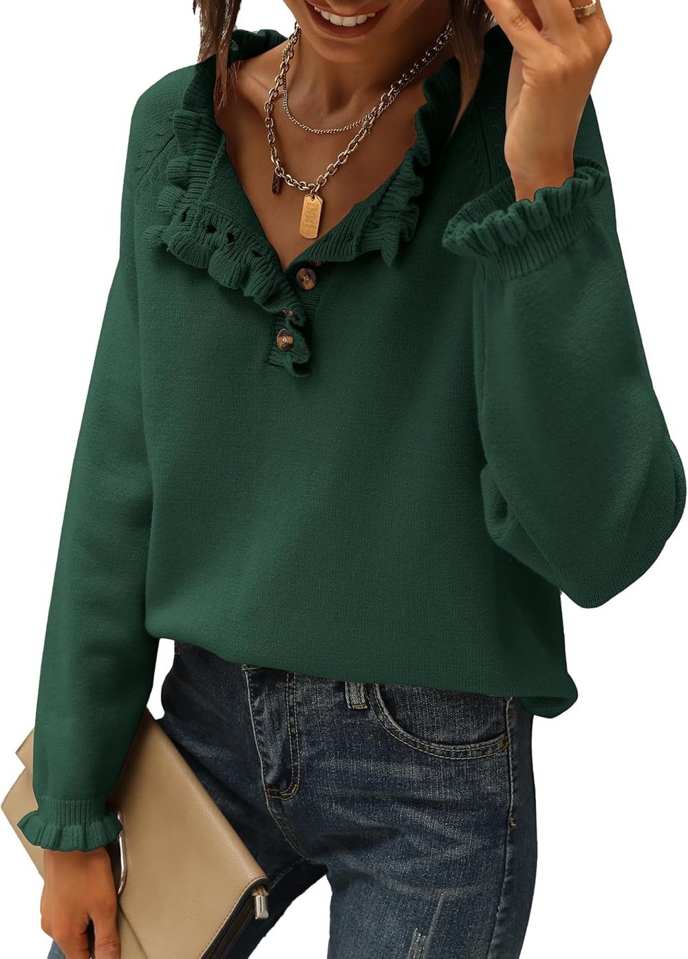 The PetalKnit Sweater - Effortless Feminine Charm - 50% OFF