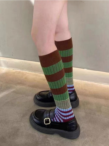 Leisure Fashion Striped Socks Accessories