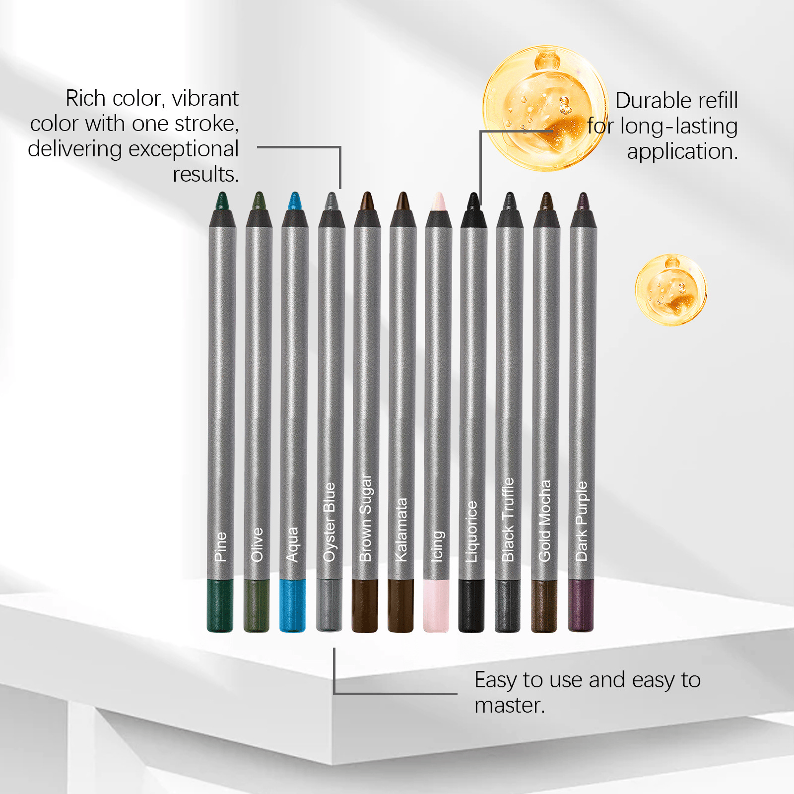 The AuraLock Eyeliner Duo - 24-Hour Smudge-Proof Precision and All-Day Stay + 1+1 FREE
