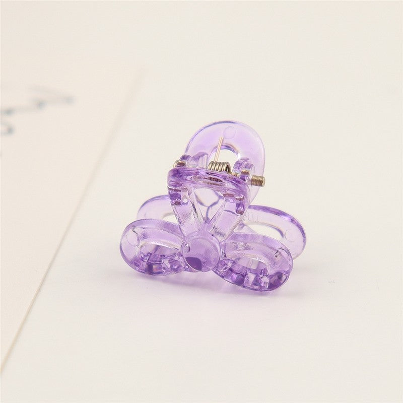 Small Transparent Colored Hair Claw Clip