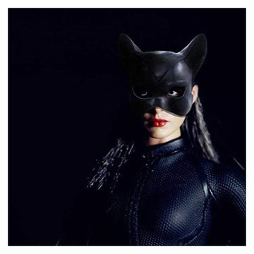 Party Catwoman Latex Half Face Mask