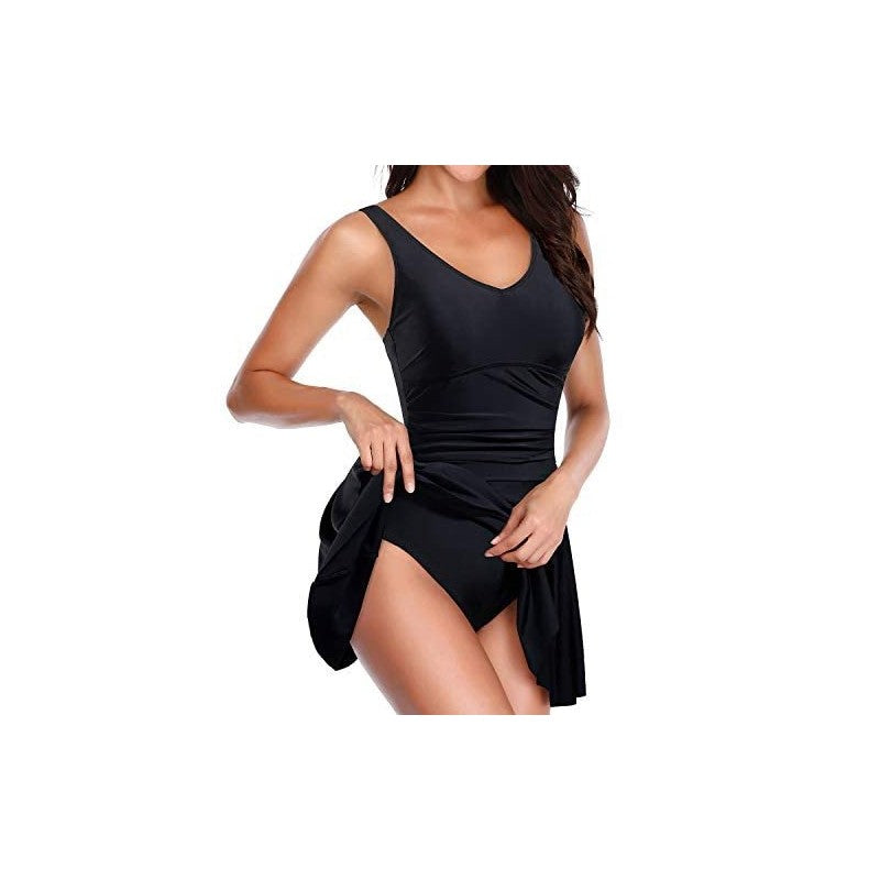 New Women's One-Piece Swimsuit Print Dress Amazon Stock