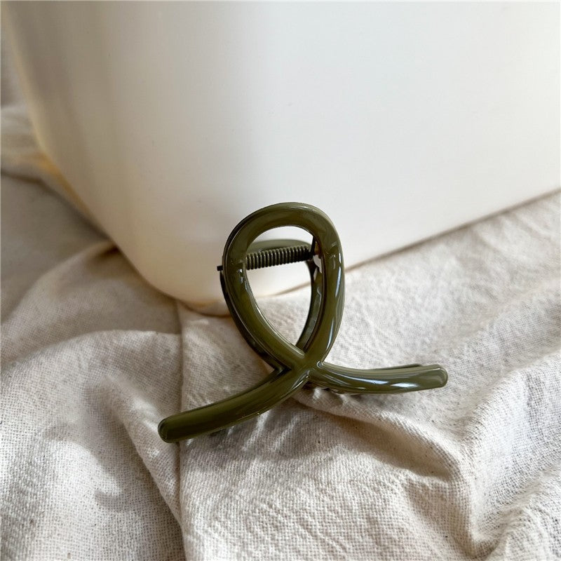 Morandi Color Loop Hair Claw Clip