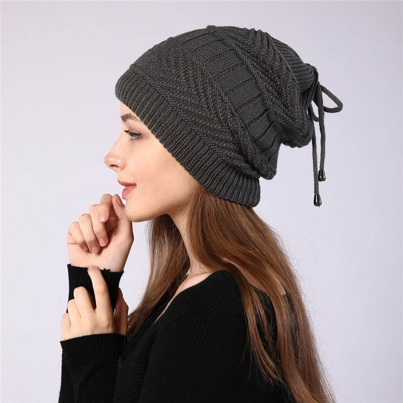 Dual Purpose Knitted Neck Warmer Beanie