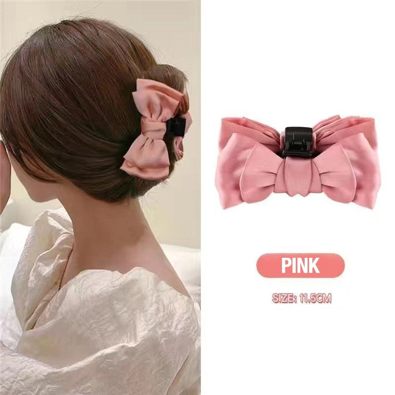 Double Sided Bowknot Hair Claw Clip