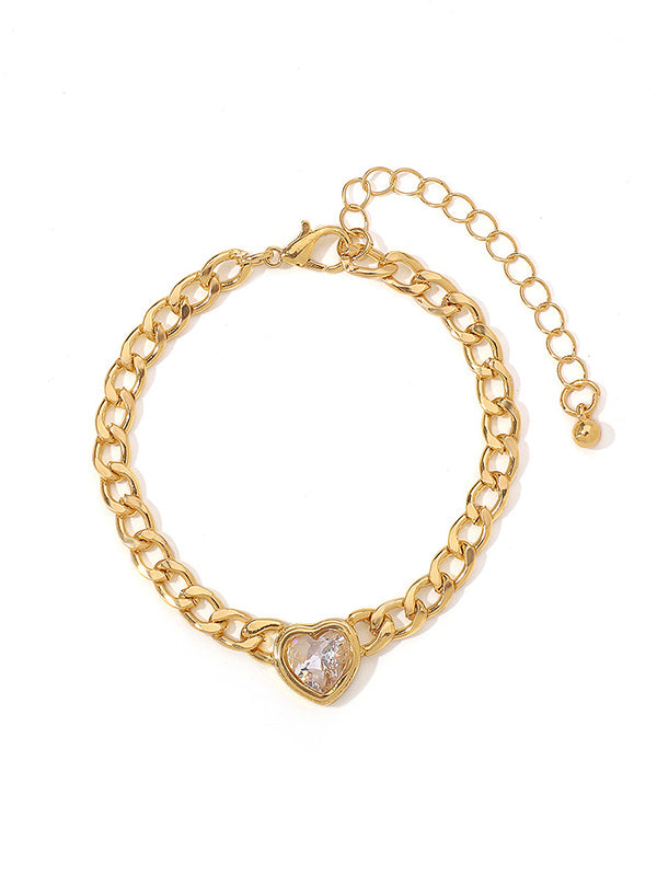 Chains Heart Shape Bracelet Accessories
