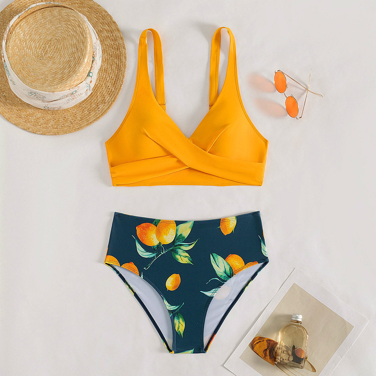 New Cross-Front Bikini Set For Women, One-Drop Shipping