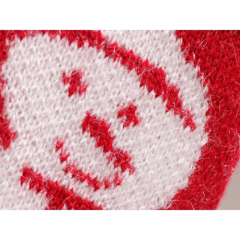 Large Knitted Snowman Old Man Sock Gift Bag Christmas Decoration