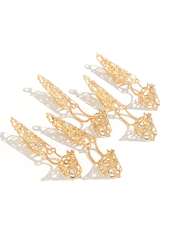 Chains Geometric Hollow Nail Protectors