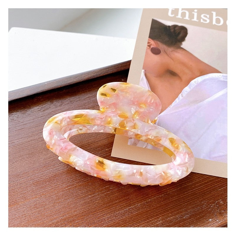 Hollowed Out Oval Hair Claw Clip