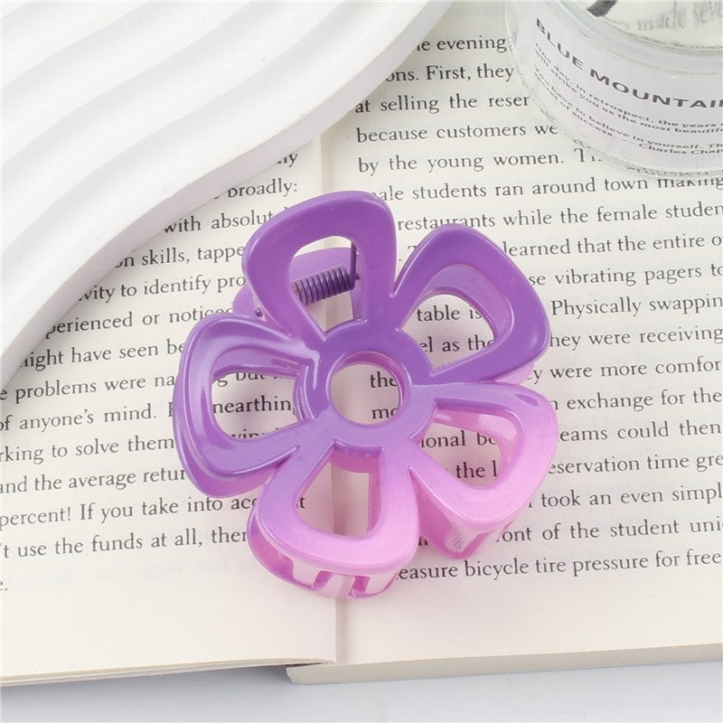 Candy Color Gradient Flowers Claw Clip
