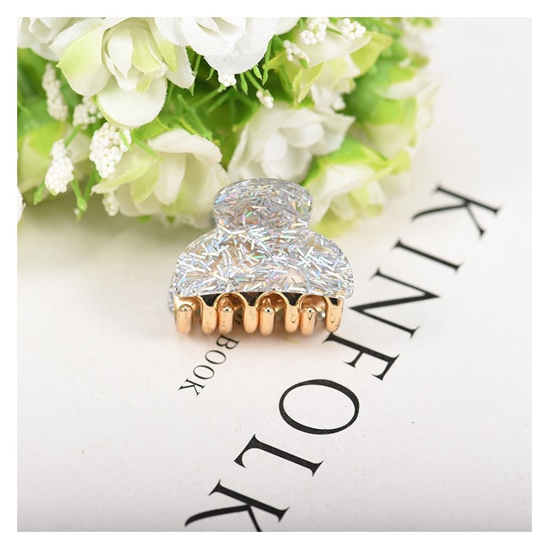 Tinsel Detail Acrylic Hair Claw Clip